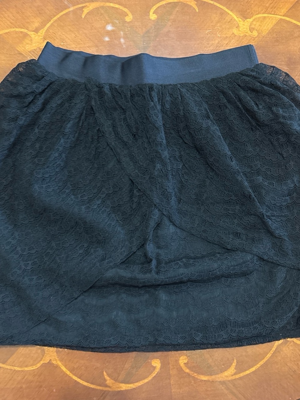 J. Crew Black Lace Mini Skirt